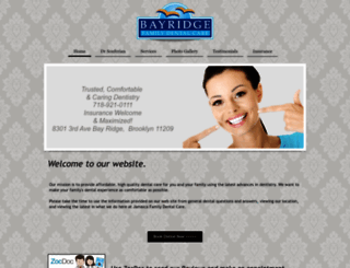 bayridgedentist.com screenshot