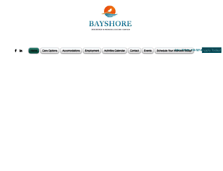 bayshorecarecenter.com screenshot