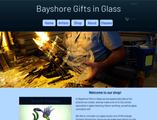 bayshoregiftsinglass.com screenshot