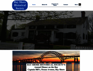 bayshorehistoricalsociety.org screenshot