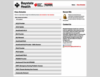 baystateaha.enrollware.com screenshot