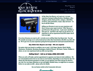 baystategunbuyers.com screenshot