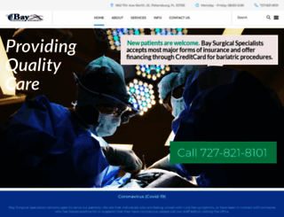 baysurgicalspecialists.com screenshot