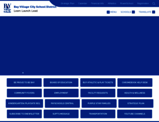 bayvillageschools.com screenshot