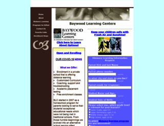 baywoodlearningcenter.org screenshot