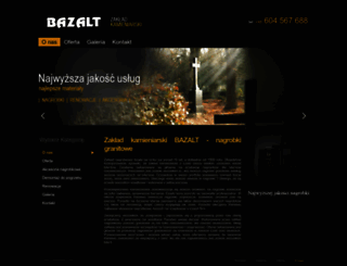 bazalt-nagrobki.pl screenshot