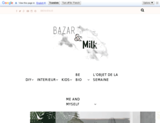 bazarandmilk.com screenshot