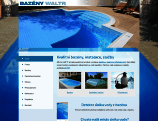 bazeny-waltr.cz screenshot