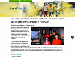 bazzanichiropractic.com screenshot