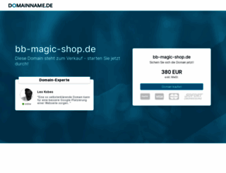 bb-magic-shop.de screenshot