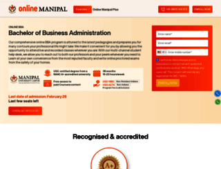 bba.onlinemanipal.com screenshot