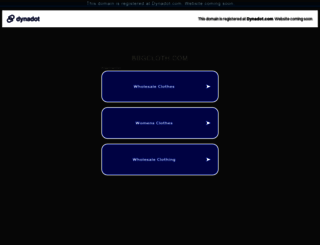 bbgcloth.com screenshot