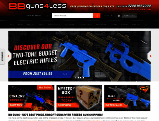 bbguns4less.co.uk screenshot