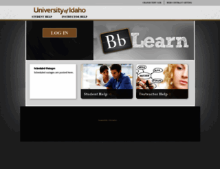bblearn.uidaho.edu screenshot