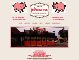 bbqhutsfayettevillenc.com screenshot