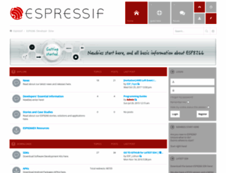 bbs.espressif.com screenshot