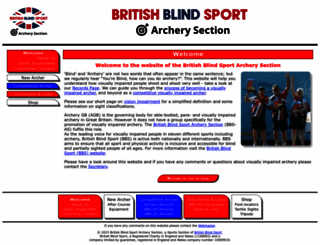 bbsarchery.org.uk screenshot