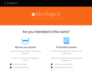bbvillage.it screenshot