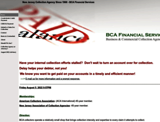 bcafinancialservices.com screenshot