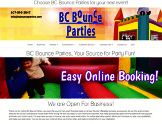 bcbounceparties.com screenshot