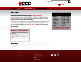 bcccbookstore.bccc.edu screenshot