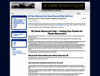 bcclassicmotorcycleclub.com screenshot