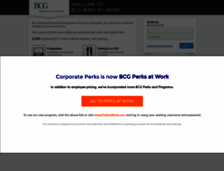bcg.corporateperks.com screenshot