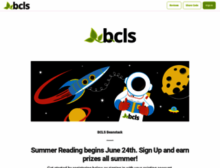 bcls.beanstack.org screenshot
