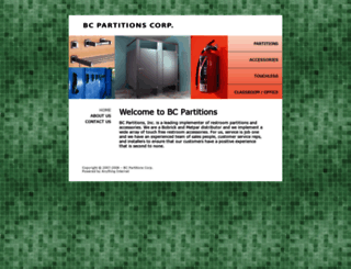 bcpartitions.com screenshot