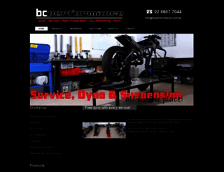 bcperformance.com.au screenshot