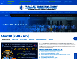 bcrecapc.ac.in screenshot