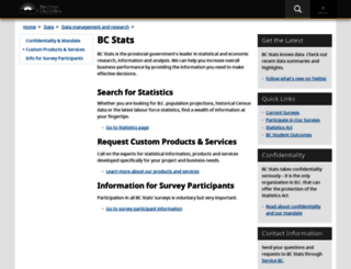 bcstats.gov.bc.ca screenshot