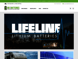 bdbatteries.com screenshot