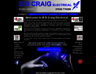 bdcraigelectrical.com screenshot