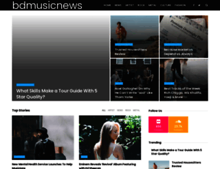 bdmusicnews.com screenshot
