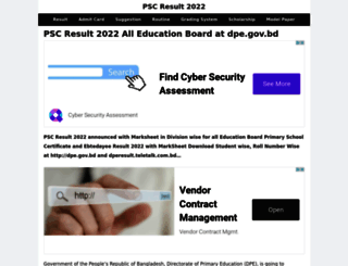bdpscresult2018.com screenshot
