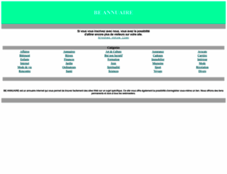 be-annuaire.be screenshot