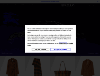 be.burberry.com screenshot