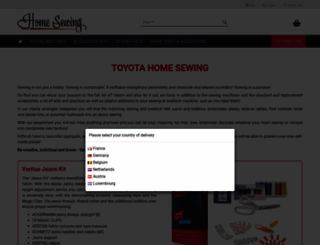 be.home-sewing.com screenshot