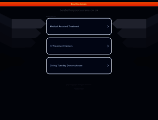 beabetteryoucourses.co.uk screenshot
