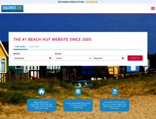 beach-huts.com screenshot