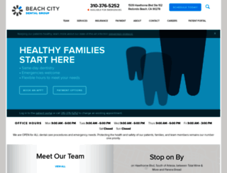 beachcitydentalgroup.com screenshot