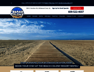 beachcolonymotel.com screenshot