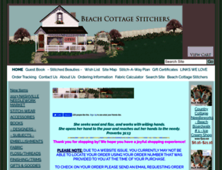 beachcottagestitchers.com screenshot