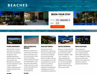 beaches-bonaire.com screenshot