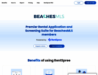 beachesmls.rentspree.com screenshot