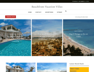 beachfrontvacationvillas.com screenshot