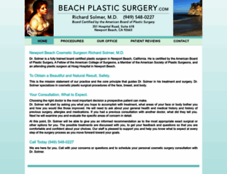 beachplasticsurgery.com screenshot