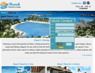 beachresortsindia.com screenshot