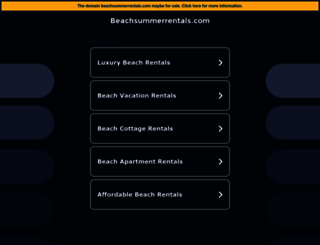 beachsummerrentals.com screenshot